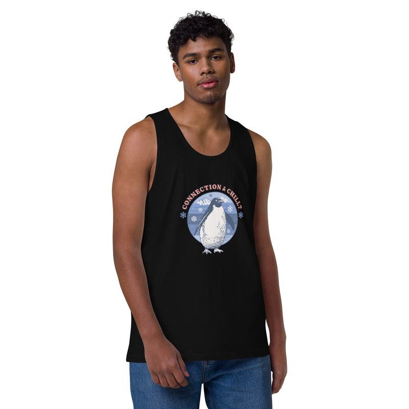 Men’s Premium Tank Top - Connection & Chill?