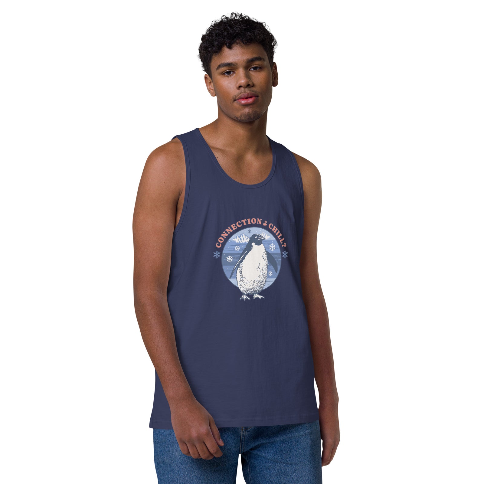 Men’s Premium Tank Top - Connection & Chill?