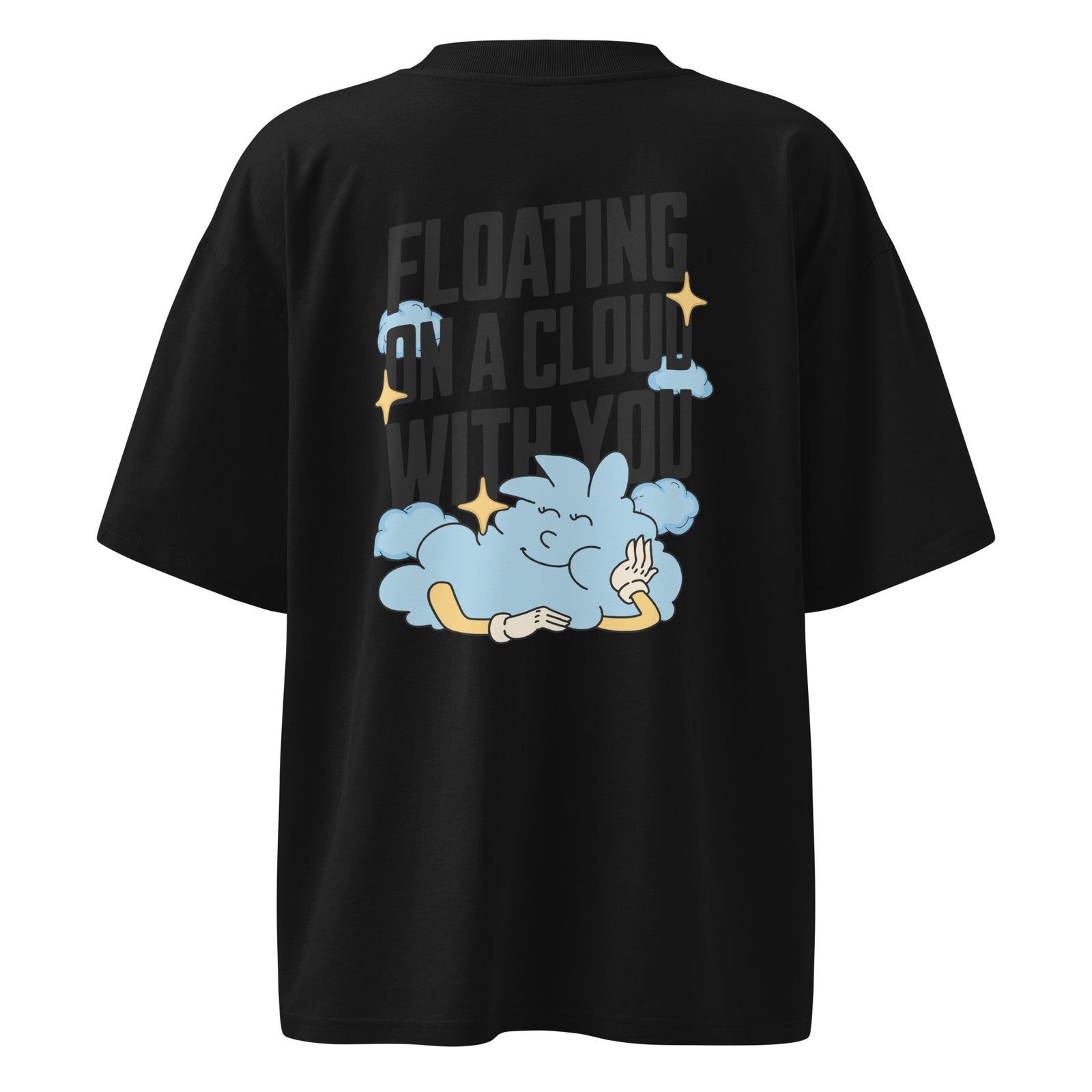 Unisex Organic Oversized T-Shirt - Floating On A Cloud With You