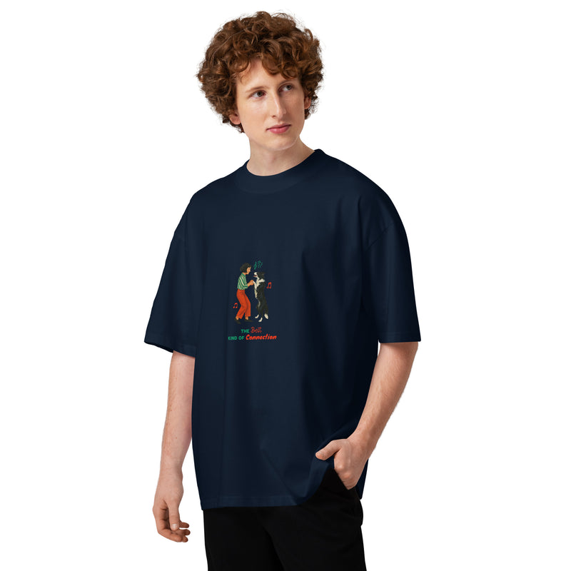 Unisex Organic Oversized T-Shirt - The Best Kind of Connection