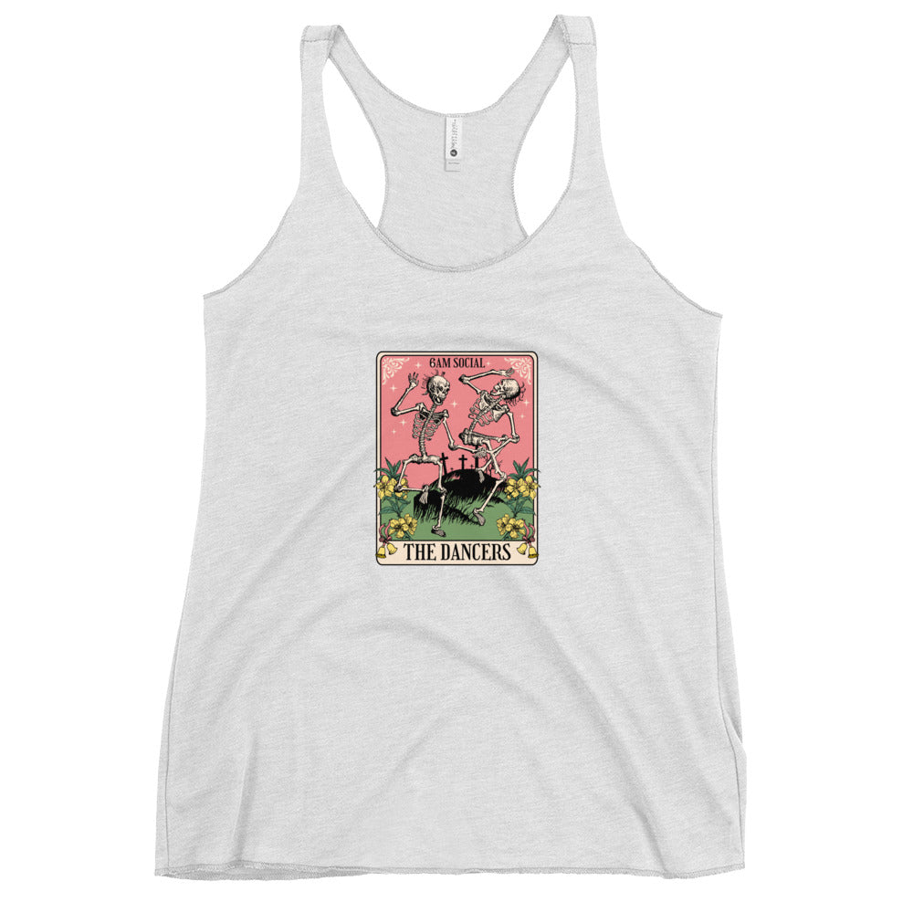 Women's Racerback Tank - 6AM Social, The Dancers