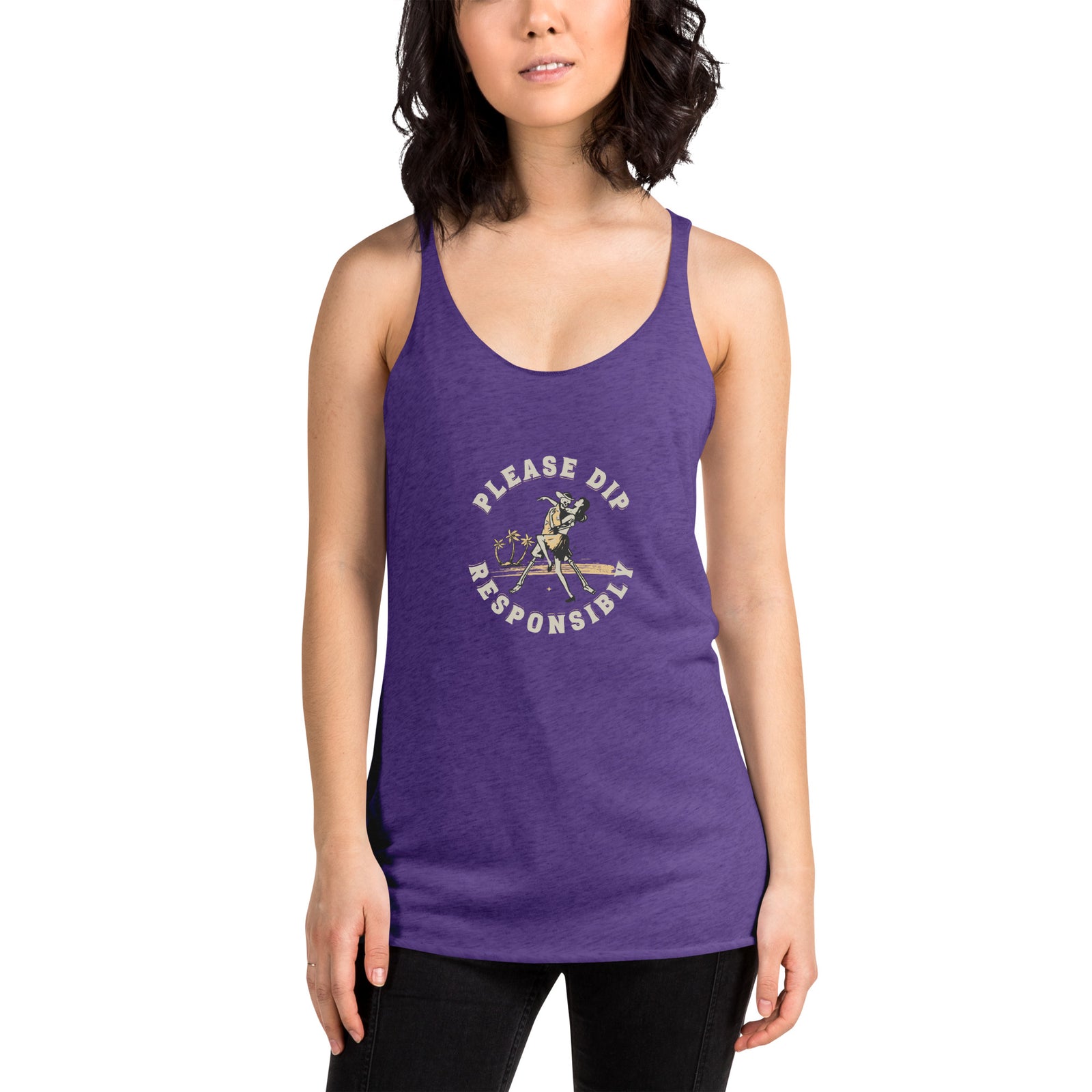 Women's Racerback Tank - Please Dip Responsibly