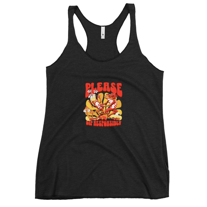 Women's Racerback Tank - Please Dip Responsibly