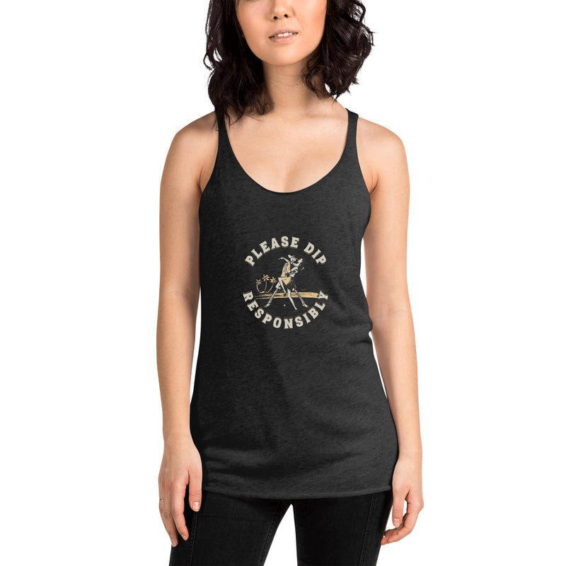 Women's Racerback Tank - Please Dip Responsibly