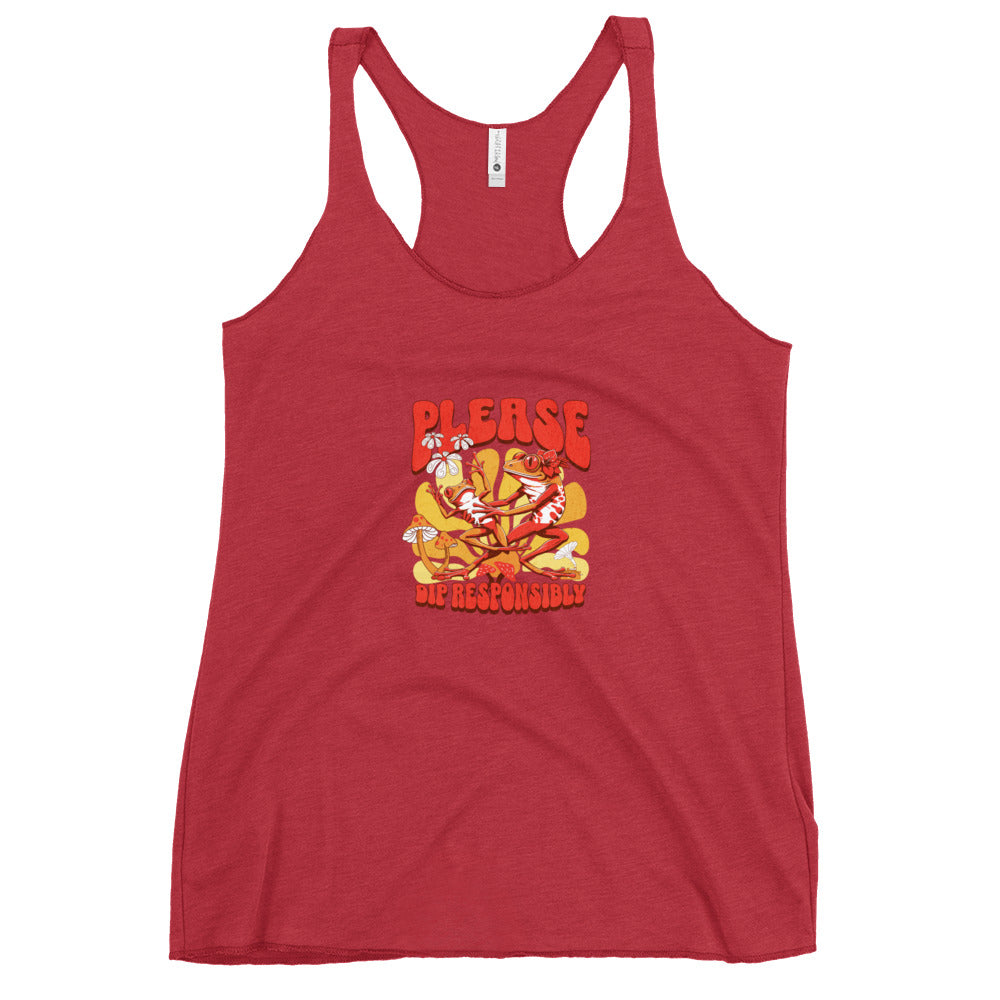 Women's Racerback Tank - Please Dip Responsibly